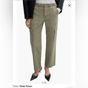 Mango- Straight leg cargo jean